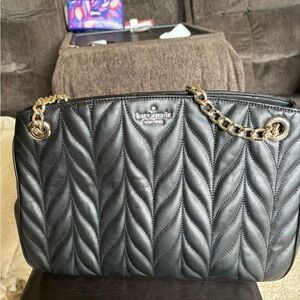 Kate Spade Quilted Briar Lane Satchel Black